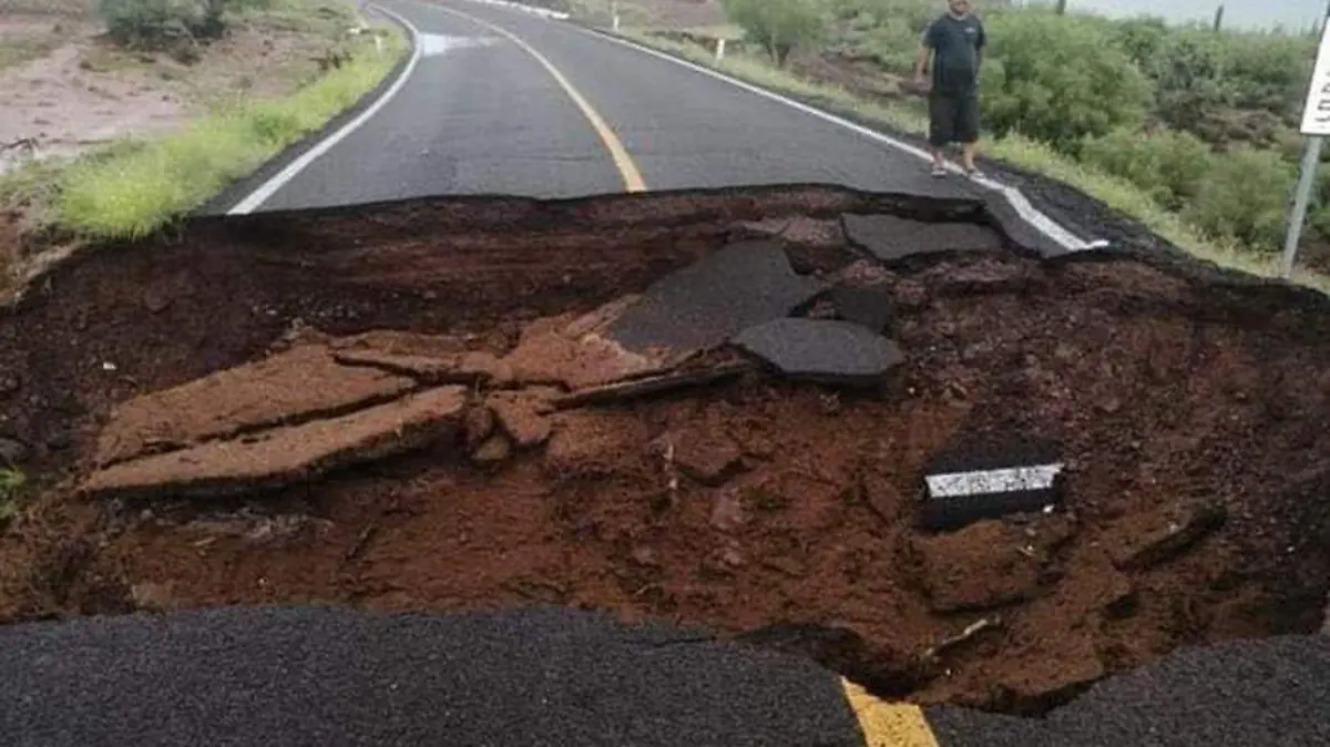 Tormenta Javier carretera danos